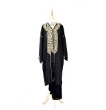 Caftan marocain noir 2 pièces – Chic intemporel