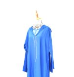 Jellaba marocaine bleue 2 pièces raffinée – Image 3