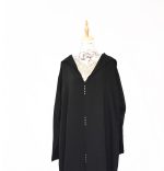 Jellaba marocaine noire 2 pièces – Chic et intemporelle – Image 2