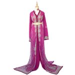 Takchita Fuchsia Élégante Brodée avec Perles